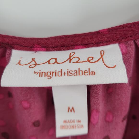 Isabel by ingrid isabels ruffle waist maternity blouse size M - Picture 3 of 6